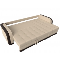 Угловой диван Марсель (экокожа бежевый коричневый) - Изображение 2